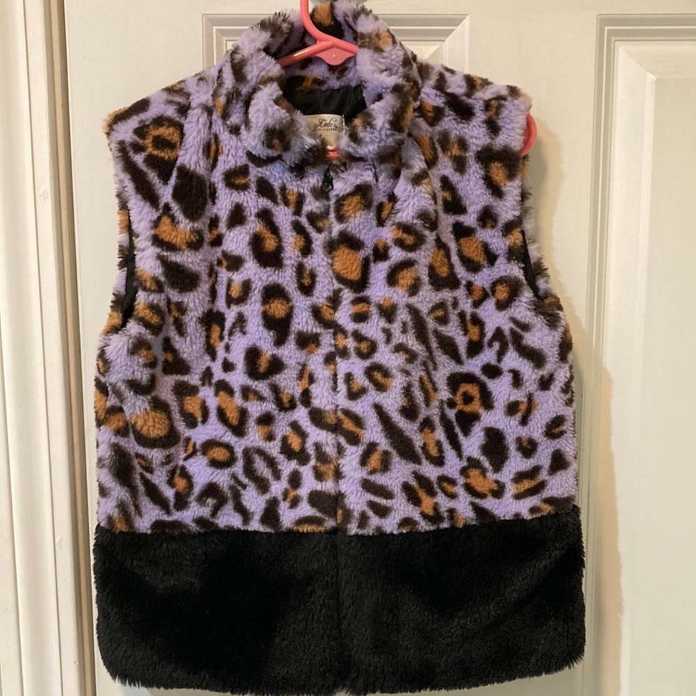 Sovereign Code Girls Faux Fur Vest size 7